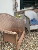 3x Lloyd loom fauteuils antieke! 100 de 3, Ophalen of Verzenden