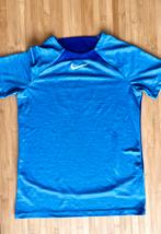 Nike sport shirt maat 158 - 170 blauw, Jongen of Meisje, Sport- of Zwemkleding, Ophalen of Verzenden, Zo goed als nieuw
