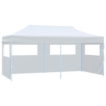 Partytent pop-up met zijwanden 3x6 m staal wit beschikbaar voor biedingen