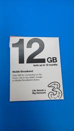 12GB Data Simkaart - Mobiel Breedband Gratis Verzending, Telecommunicatie, Prepaidkaarten en Simkaarten, Verzenden, Nieuw, Overige providers