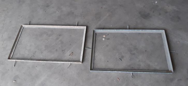 2 Verzinkte Matomrandingen, Doe-het-zelf en Verbouw, Metalen, Gebruikt, IJzer, Ophalen
