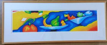 Saskia Bremer schitterende zeefdruk ingelijst  beschikbaar voor biedingen