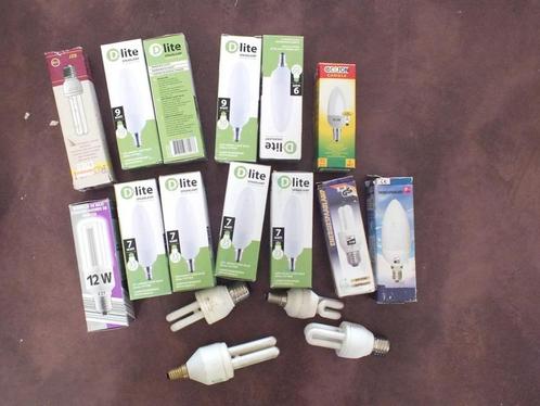 Spaarlampen 17 stuks. 5, 7 en 9 watt., Huis en Inrichting, Lampen | Losse lampen, Nieuw, Spaarlamp, Minder dan 30 watt, Ophalen of Verzenden