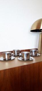 Douwe Egberts rvs design koffiekopjes Guido Bergna, Huis en Inrichting, Keuken | Servies, Overige materialen, Gebruikt, Ophalen of Verzenden