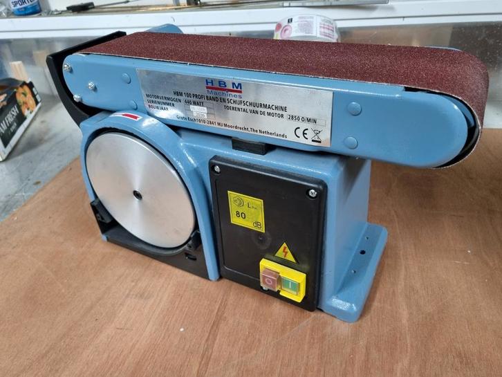 HBM 100 Profi Band en Schuurmachine Bandschuurmachine, Doe-het-zelf en Verbouw, Gereedschap | Schuurmachines, Gebruikt, Bandschuurmachine