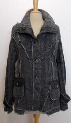 Mooi grijs/zwart wol mix vest van Pause Cafe! L, Kleding | Dames, Truien en Vesten, Verzenden, Zo goed als nieuw, Maat 42/44 (L)