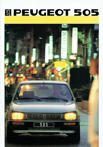 Folder Peugeot 505 (1986) beschikbaar voor biedingen