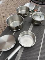 Fissler pannen, Huis en Inrichting, Keuken | Potten en Pannen, Ophalen, Gebruikt, Rvs, Pannenset