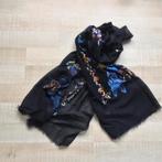 Sjaal didi 100%wol en geborduurde print, Kleding | Dames, Mutsen, Sjaals en Handschoenen, Ophalen of Verzenden, Zo goed als nieuw