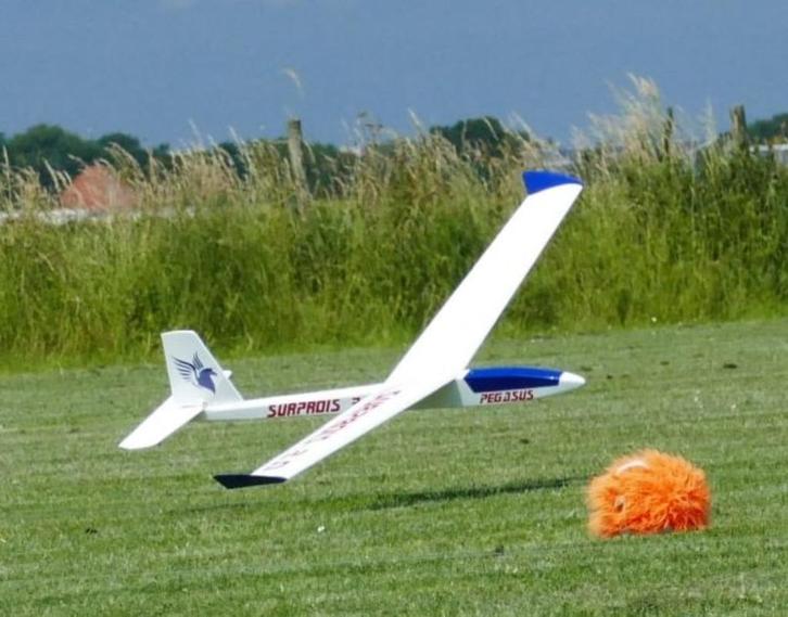 RC Zweefvliegtuig met motor, Hobby en Vrije tijd, Modelbouw | Radiografisch | Vliegtuigen, Gebruikt, Elektro, Ophalen