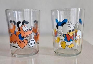 Twee Disney glaasjes beschikbaar voor biedingen