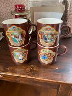 4 Vintage Villeroy & Boch Mokken - Bruin, Huis en Inrichting, Keuken | Servies, Keramiek, Overige typen, Ophalen of Verzenden