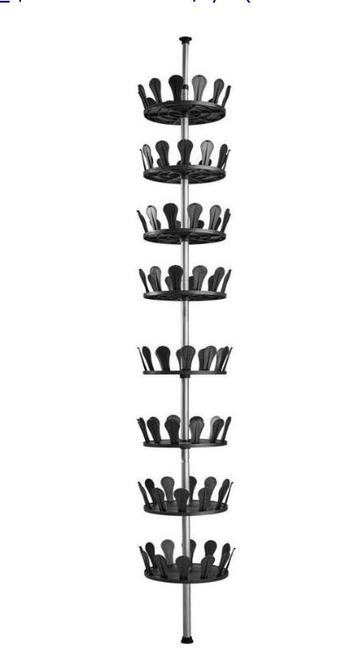 Schoenen carousel rek zwart