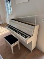 Witte Euterpe Piano met Kruk, Ophalen, Gebruikt
