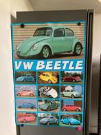 Vw beetle kever poster vintage, Ophalen of Verzenden, Gebruikt, Auto's