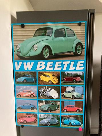 Vw beetle kever poster vintage beschikbaar voor biedingen