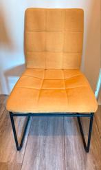 Stoel okergeel met stiksels, Huis en Inrichting, Stoelen, Ophalen, Zo goed als nieuw, Overige kleuren, Eén
