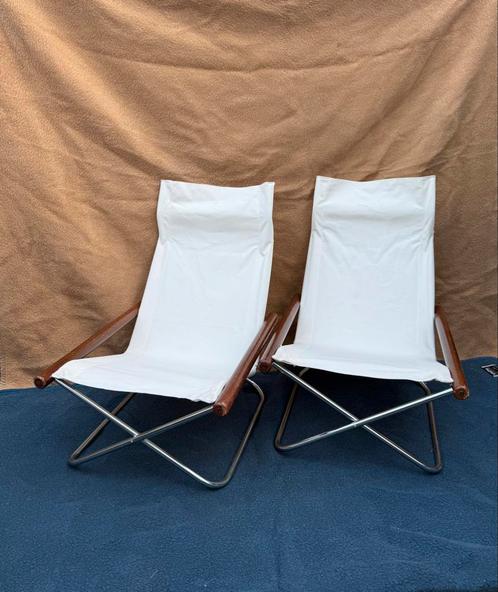 Set van 2 originele Nychair X stoelen van Takeshi Nii –, Caravans en Kamperen, Kampeermeubelen, Zo goed als nieuw, Campingstoel