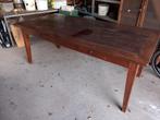 Houten tafel met 2 lades., Huis en Inrichting, Ophalen, Gebruikt, 50 tot 100 cm, 150 tot 200 cm