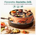 Emerio Pizzarette 3 in 1 voor 6 Personen., Witgoed en Apparatuur, Ophalen of Verzenden, Zo goed als nieuw, 4 t/m 7 personen