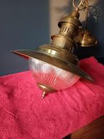 Antieke Messing Scheepslamp Vissersstijl, Ophalen of Verzenden