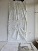 Cinderella laken en 2 slopen wit met groene bladeren 240x260, Gebruikt, Wit, Overige typen, Tweepersoons