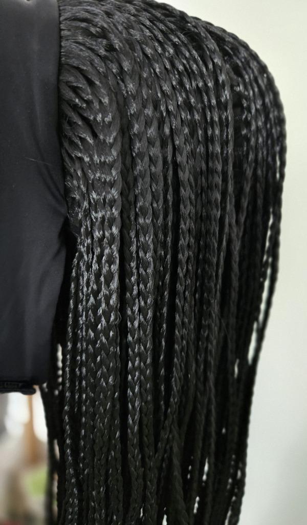 Zwarte Rasta pruik met band 75 cm., Kleding | Dames, Carnavalskleding en Feestkleding, Nieuw, Accessoires, Carnaval, Maat 46/48 (XL) of groter