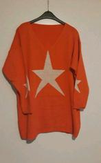 Nieuwe trui met glitter ster.  44 tot 48 te dragen, Kleding | Dames, Grote Maten, Ophalen, Nieuw, Oranje, Trui of Vest