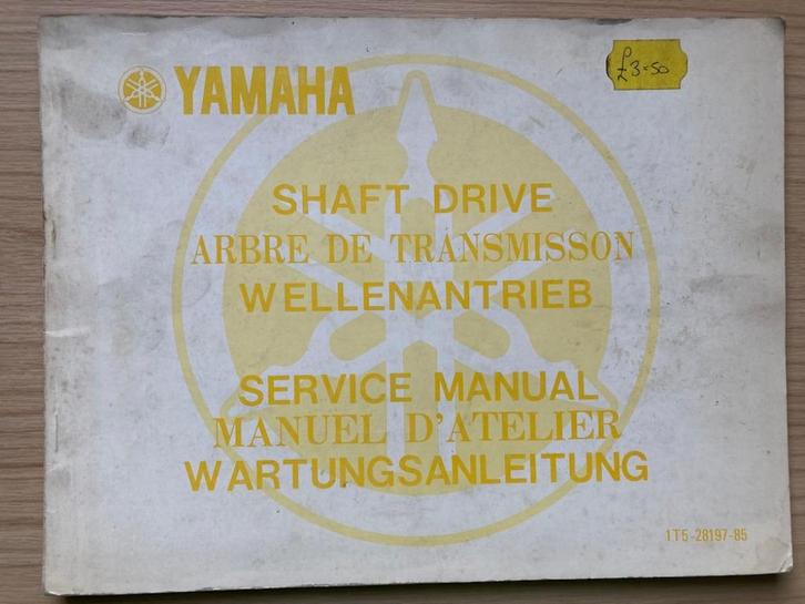Yamaha Shaft Drive 1977 Service Manual, Motoren, Handleidingen en Instructieboekjes, Yamaha, Verzenden