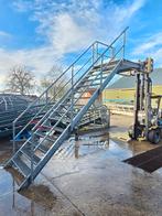 Stalen trap met bordes gegalv. Hoog 3.15 mtr. Nor013, Ophalen of Verzenden, 2 tot 4 meter