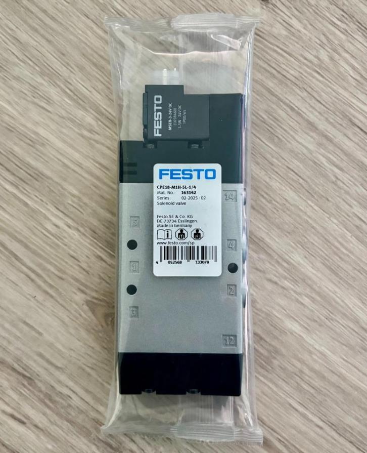 FESTO - Magneetventiel - NIEUW - CPE18-M1H-5L-1/4 - 163142, Hobby en Vrije tijd, Elektronica-componenten, Nieuw, Ophalen of Verzenden