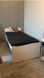 1 peroonsbed van Ikea, Huis en Inrichting, Slaapkamer | Bedden, Gebruikt, 90 cm, Eenpersoons, Wit