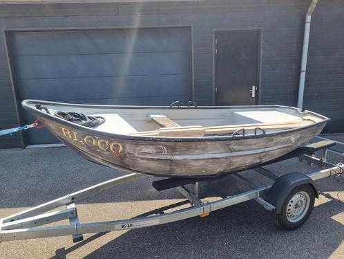 Mooie stalen vlet schippersvlet grachtenboot, geen roest!, Watersport en Boten, Roeiboten, Gebruikt, Staal