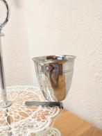 Sola verzilverde taartvorkjeshouder met bordklem, Antiek en Kunst, Ophalen of Verzenden