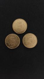 5 gulden voetbalmunt 2000 3x, Postzegels en Munten, Munten | Nederland, Ophalen of Verzenden, 5 gulden, Koningin Beatrix, Losse munt