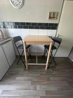 Statafel met twee bijpassende stoelen, Ophalen, Zo goed als nieuw