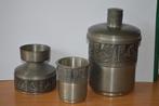 hele mooie 3 delige set PEWTER TIN  made in NORWAY, Ophalen of Verzenden