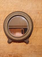 Brocante ronde antieke Franse Spiegel op pootjes, Verzenden, Rond, Minder dan 100 cm
