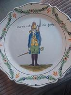 Vintage Wandbord met Militair Tafereel, Antiek en Kunst, Ophalen of Verzenden