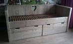 Kajuitbed bedbank 90 200 grote lades steigerhout kinderkamer, Ophalen, Nieuw, 85 tot 100 cm