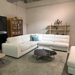 hoekbank beige stof **Showroom model direct leverbaar!**, Ophalen, 250 tot 300 cm, Nieuw, Vierpersoons of meer