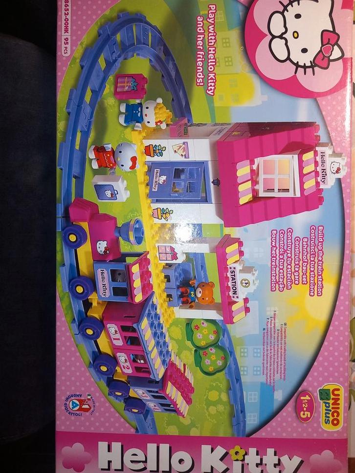 Lego Duplo Hello Kitty Treinstation 8652, Kinderen en Baby's, Speelgoed | Duplo en Lego, Gebruikt, Duplo, Complete set, Ophalen of Verzenden