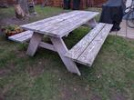 Picknicktafel douglas hout 6 personen, Tuin en Terras, Ophalen, Gebruikt, Rechthoekig, Hout