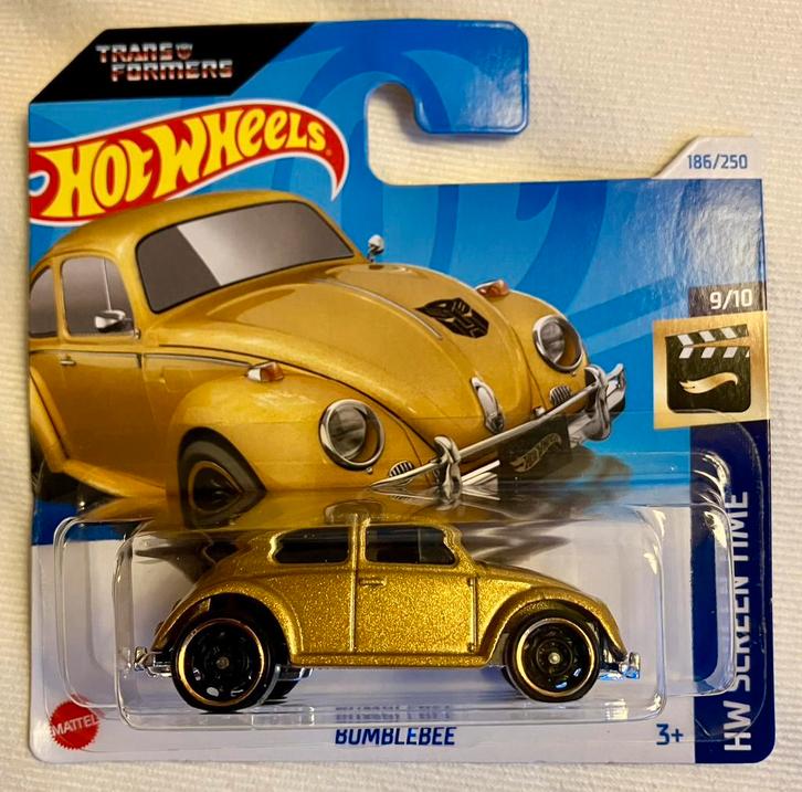 Hot Wheels Bumblebee Beetle goud Hotwheels Transformers, Hobby en Vrije tijd, Modelauto's | Overige schalen, Nieuw, Auto, Ophalen of Verzenden