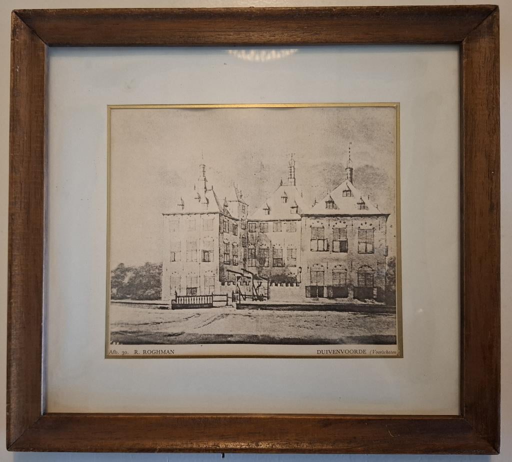 Prent Kasteel Duijvenvoorde 002, Boeken, Geschiedenis | Stad en Regio, Ophalen of Verzenden