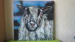 schilderijen schapen, acrylverf op doek, p/p/st, Huis en Inrichting, Woonaccessoires | Wanddecoraties, Verzenden, Nieuw