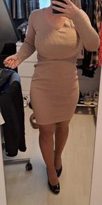 Beige jurkje met strass., Beige, Nieuw, Ophalen of Verzenden, Maat 36 (S)