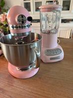 Roze kitchenaid mixer & blender, Witgoed en Apparatuur, Keukenmixers, 4 liter of meer, Ophalen of Verzenden, Zo goed als nieuw