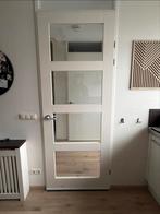 Binnendeur met glas, Ophalen, Gebruikt, 80 tot 100 cm, 215 cm of meer