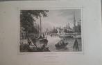 11 staalgravures uit 1860 van ROTTERDAM, Antiek en Kunst, Ophalen of Verzenden